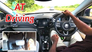 How to drive an automatic car live demo | Jeep Compass | English Subtitle