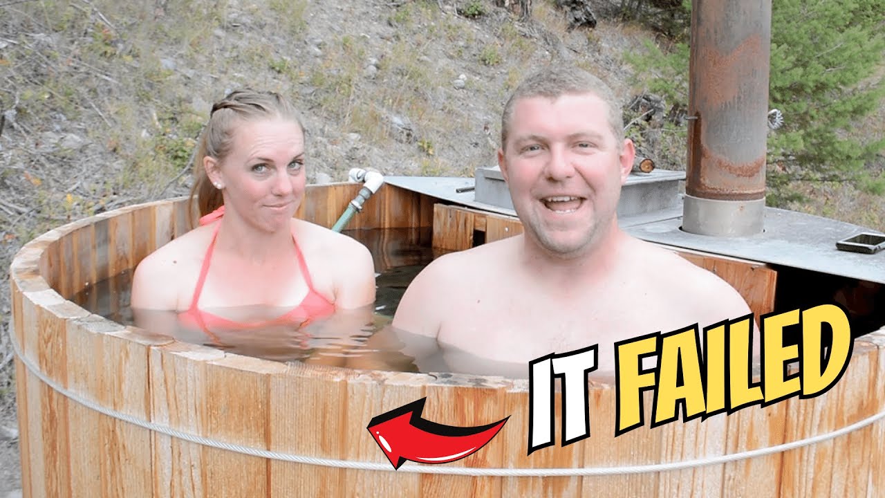 TIMELAPSE WOOD FIRED HOT TUB Built By Couple In 13