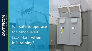 Technical FAQs: Is it safe to operate Model 4800 Load Bank when it is raining?