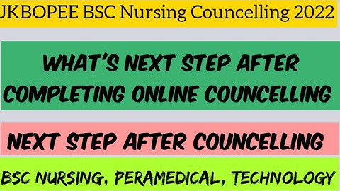 JKBOPEE Next Step After Completing Online Councelling ✅ What You Have To Do After Choice Filling✅