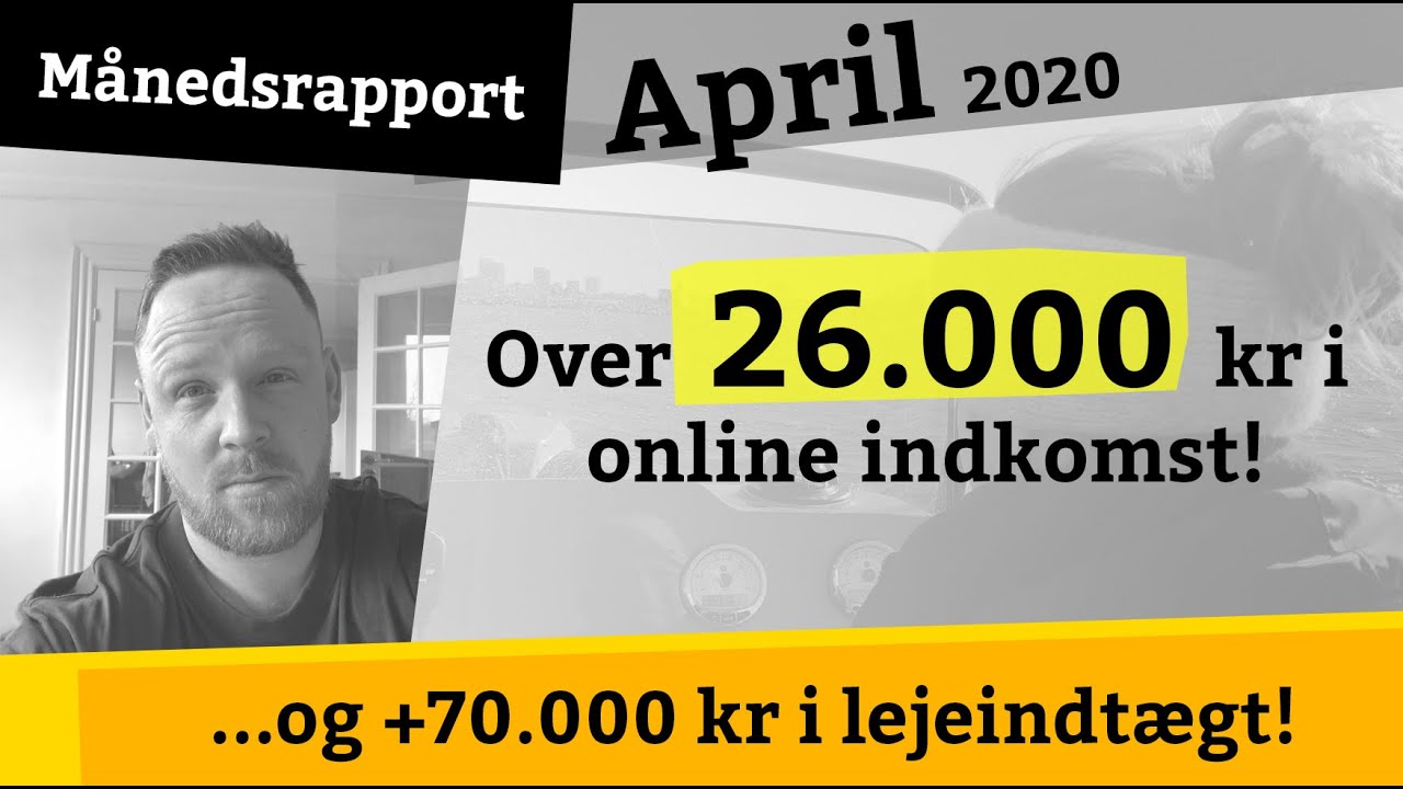 +26.000 kroner i online indtægt fra Bluelobster.dk - Månedsrapport #28 April 2020