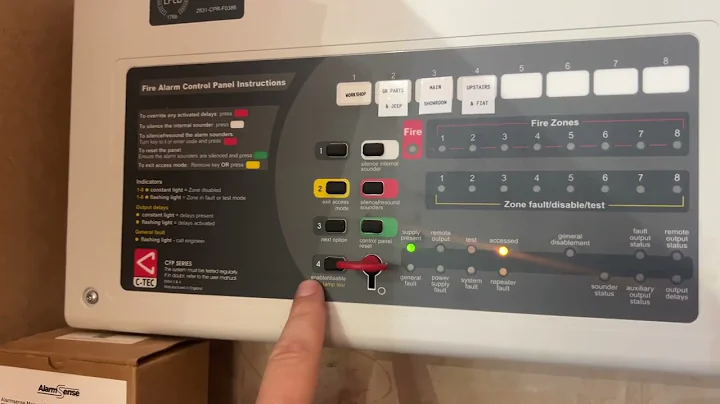 How to Disable / Enable Zones on C-TECH Fire Alarm Panel