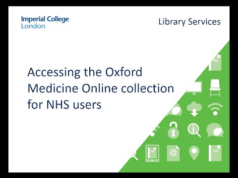 Accessing the Oxford Medicine Online Collection for NHS Users