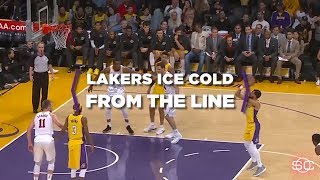 The Los Angeles Lakers go cold from the free-throw line | ESPN