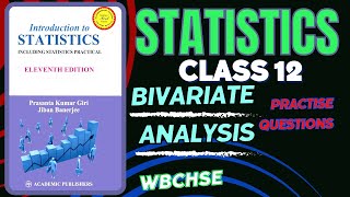 problems on statistics bivariate analysis|| class 12 statistics for wbchse students ||correlation 08