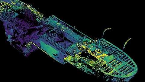 3D Point Cloud Model of the Bluefields Shipwreck - Underwater Laser Scanning