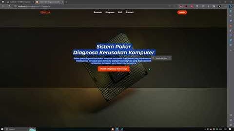 【 DEMO PROGRAM 】SISTEM PAKAR DIAGNOSA KERUSAKAN PADA KOMPUTER DENGAN METODE CASE BASED REASON (CBR)