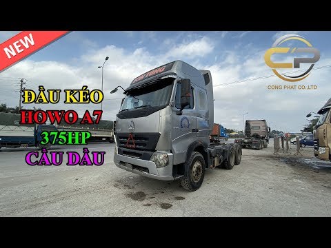 Video Hàng mới về | Bán đầu kéo Howo a7 cũ 375hp cầu dầu... - youtube