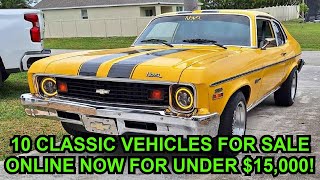 Episode #40: 10 Pre1980 Classic Vehicles for Sale Online Now Across North America For Under $15,000