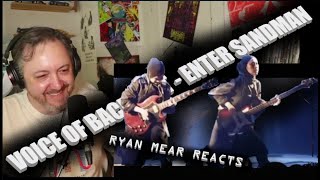VOICE OF BACEPROT - ENTER SANDMAN - Ryan Mear Reacts