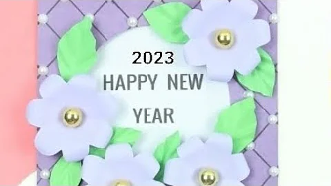 New year card decoration ideas 2023  / Diy  new year pop up greeting card 2023 handmade #viral #New