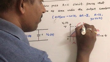 LOW PASS R-C CIRCUIT - PULSE INPUT - PREVIOUS EXAM PROBLEMS