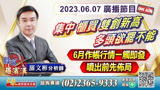 1120607股市羅賓漢-羅文彬│集中、櫃買雙創新高,多頭欲罷不能│6月作帳行情一觸即發,噴出前先佈局│ #碳權 #軍工 #chatGPT #AI聊天機器人 #生技 #Nvidia