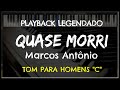 🎤 Quase Morri (PLAYBACK LEGENDADO no Piano - TOM MASCULINO "C") Marcos Antônio, by Niel Nascimento