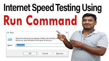 Check Your Internet Speed Test Using Run Command | Networkgreen Live