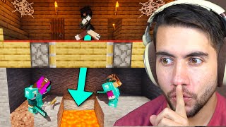 Hiding Under Someones Base Until We Can Kill The Owner | Minecraft Home Invaders
