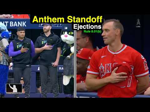 E36-8 - National Anthem Standoff Ejections in Tampa as Lance Barrett Ejects Angels & Rays Pitchers
