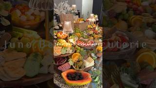 Beautiful 5’ multilevel Bridal Shower grazing table.