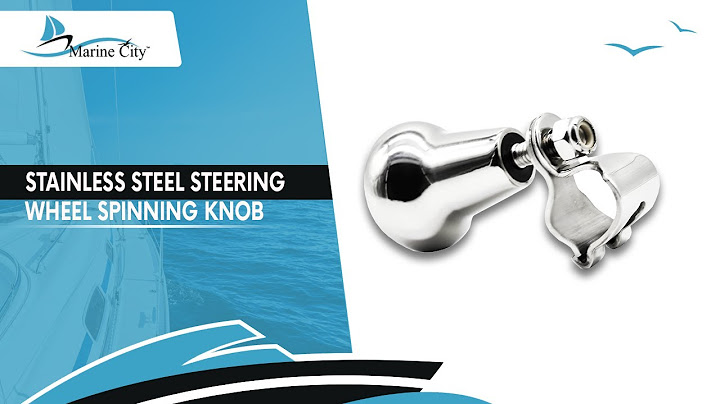 Speed knob for boat steering wheel