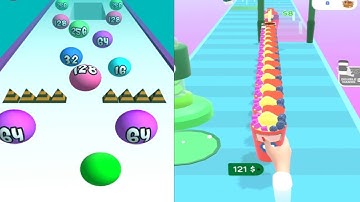 Ball Merge 2048 | Coffee Stack Satisfying Gameplay Walkthrough All MAX Levels Android iOS New Update