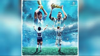 El emotivo homenaje de la AFA a Messi y a Maradona en el 10 del 10