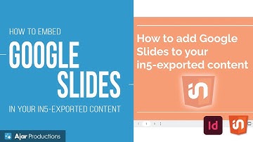 Embed Google Slides in HTML Output with InDesign and in5