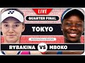 RYBAKINA vs MBOKO • WTA Tokyo 2025 QF • LIVE Tennis Watchalong