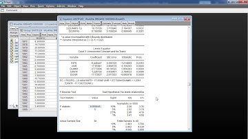 (EViews 10) How to perform ARDL and ECM Model with dummy variables Model 2