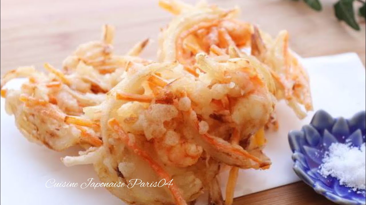 Recette Kakiage Tempura I Tempura de légumes aux crevettes I