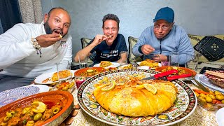 Moroccan Food Tour in Essaouira!!  Oysters + Giant Bastilla in Morocco!