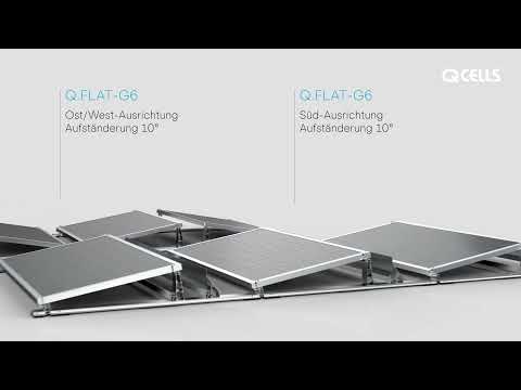 Q CELLS - Q.FLAT-G6  Installationsvideo (Deutsch)