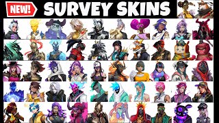 Reviewing 50+ LEAKED Fortnite Survey Skins + Future Season Themes REVEALED! (BEST Survey List Ever)