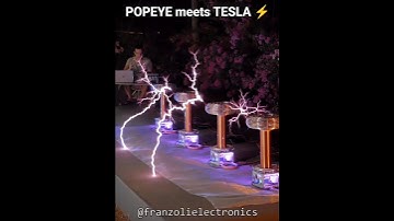 Popeye Theme, but with Tesla Coils