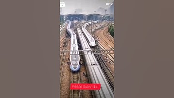 Amazing but Dangerous Multiple Trains Crossing at Same time🚄🚅 | #shorts #naturalarena