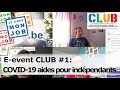 Eevent club 1 covid19 aides pour les indpendants  leur mnage  rgles formalits impact