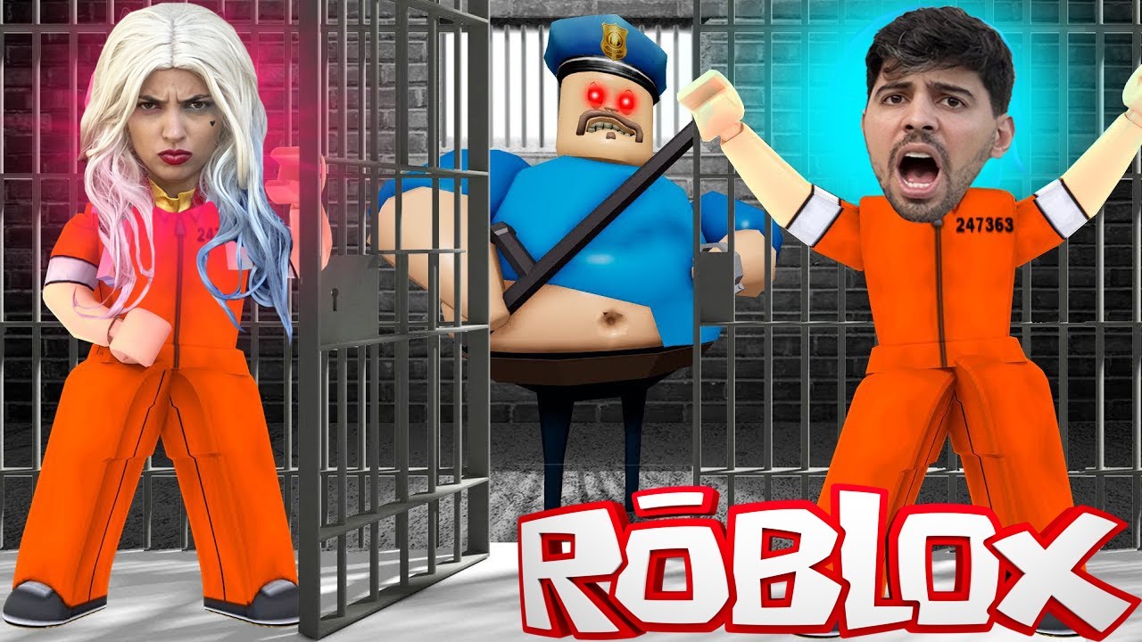 ESCAPE DO POLICIAL BARRIGUDO NA PRISÃO DO ROBLOX!! (BARRY'S PRISON