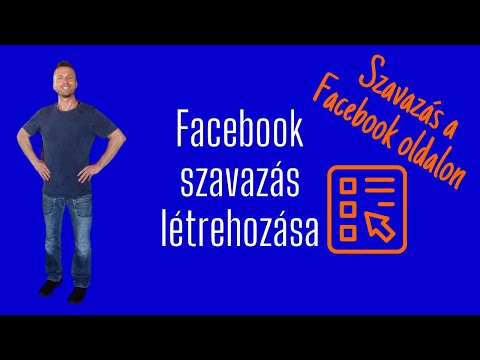 Szavazás létrehozása a Facebook oldalon. 2020