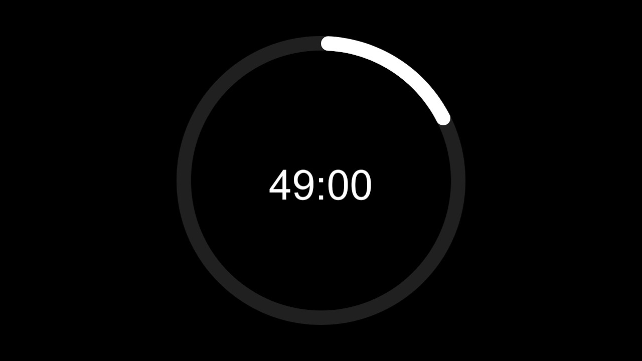 Clean 49 Min Timer For Focus