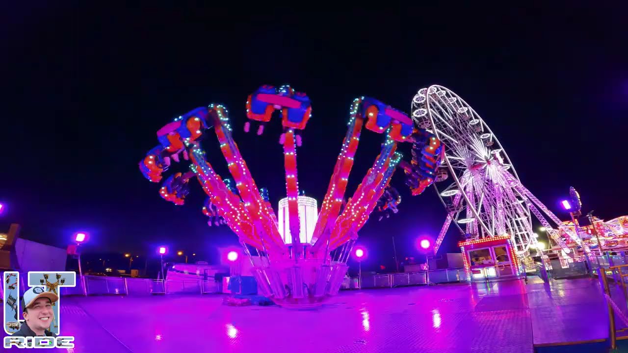 Manège CRAZY JUMP (Nuit) Foire Saint Romain, Rouen 2024 | Off ride