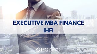 Webinaire de présentation du programme Executive MBA Finance IHFI