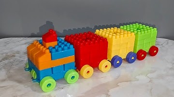 Satisfying Diy Lego Train | Building Blocks | ASMR | Relaxation #asmr #asmrsounds #buildingblocks