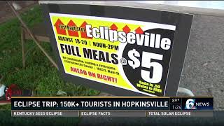 Eclipse Trip: 150K  tourists in Hopkinsville