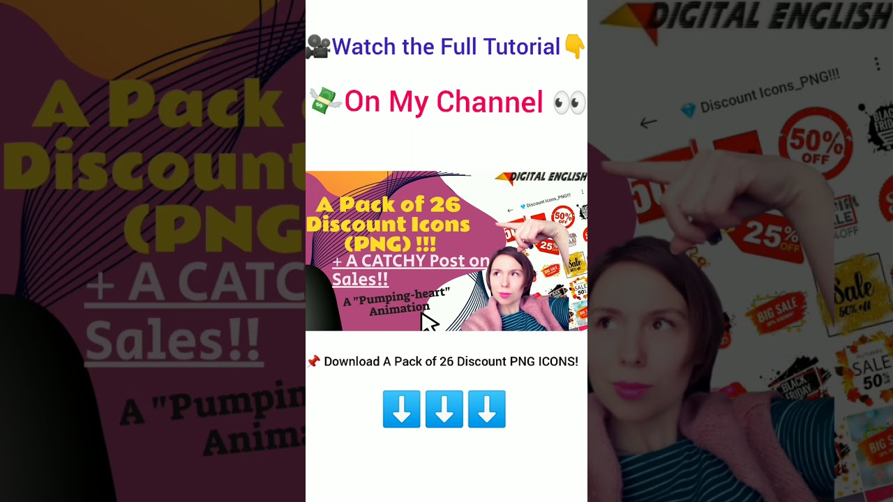 ❗❗❗ Download A Pack of 26 PNG DISCOUNT ICONS ⬇️⬇️⬇️ & A CATCHY Post on Sales 💸