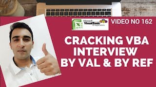 Learn Excel - Video 162 - VBA Interview Question Byref & ByVal