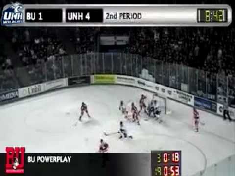 UNH Men's Ice Hockey Highlights vs. BU (11/19/10)