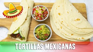 TORTILLAS MEXICANAS | Masa para tacos, fajitas, quesadillas, burritos CON HARINA DE TRIGO