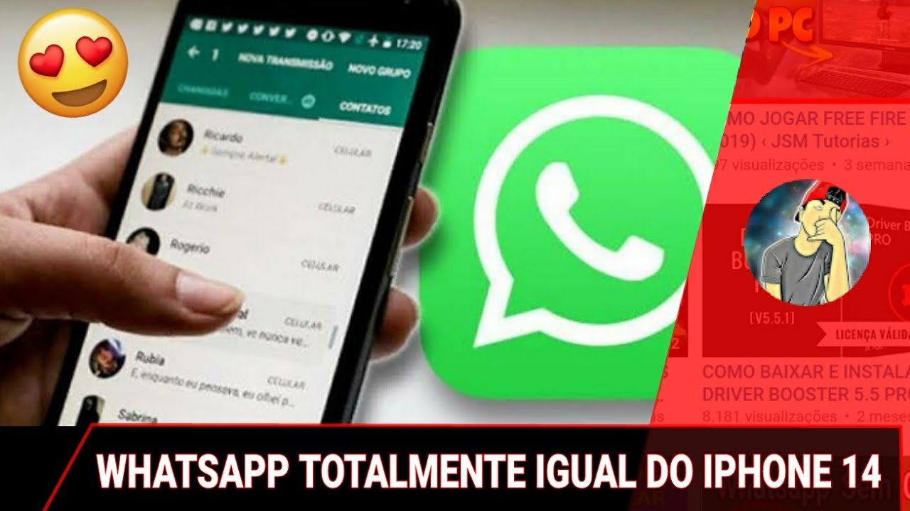 VAZOU!! COMO DEIXAR O WHATSAPP IGUAL DO IPHONE 11 PRO