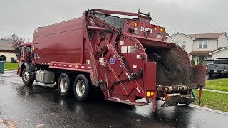Mack LR Leach Rear Loader Garbage Truck Packing Heavy Trash