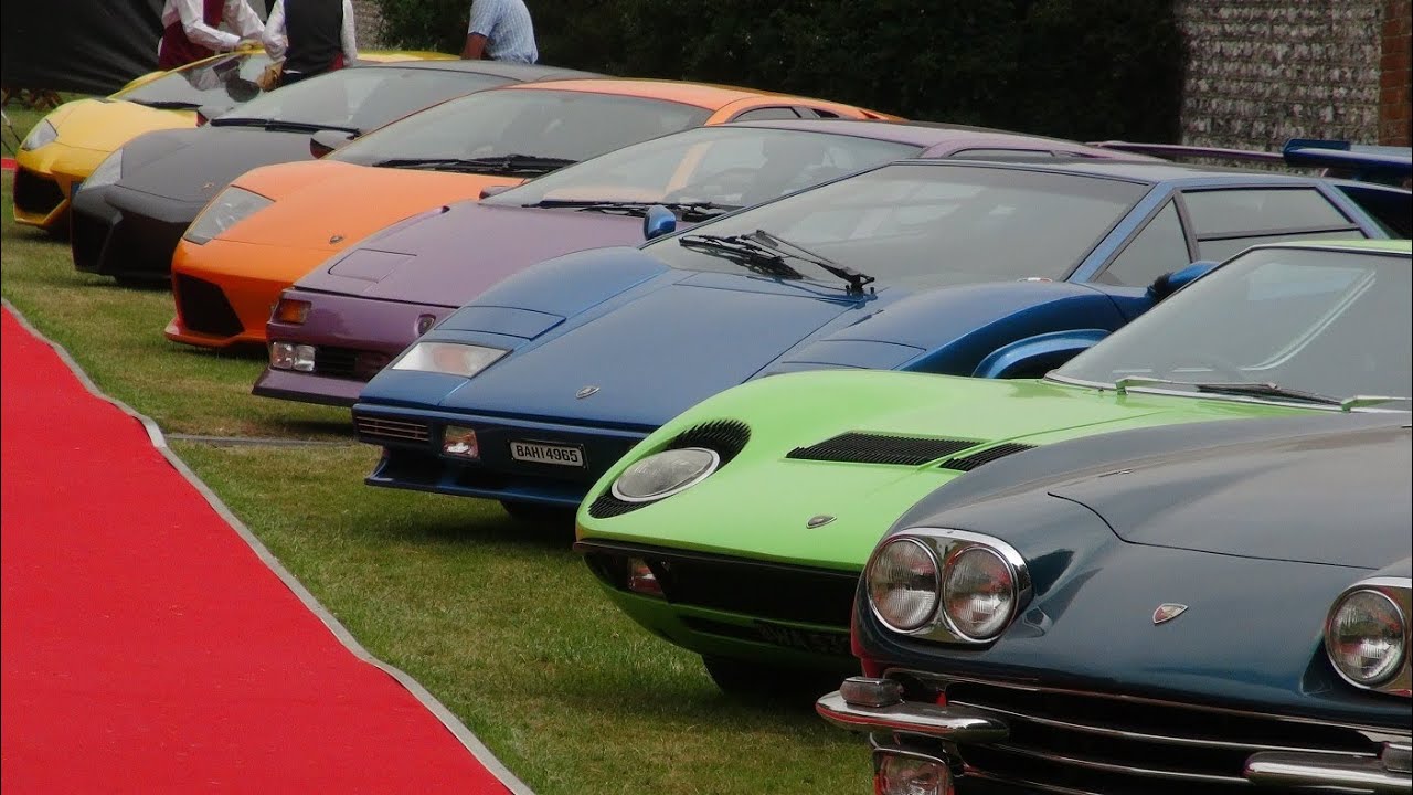 lineup Reventon, Aventador, Diablo, SE30 Murciélago