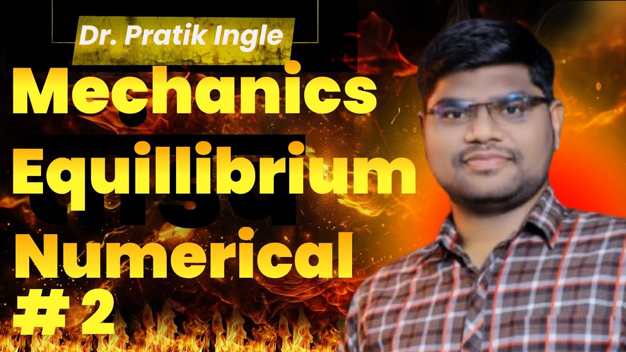 #2 Unit 1 Equilibrium Numerical 2 Engineering Mechanics - YouTube